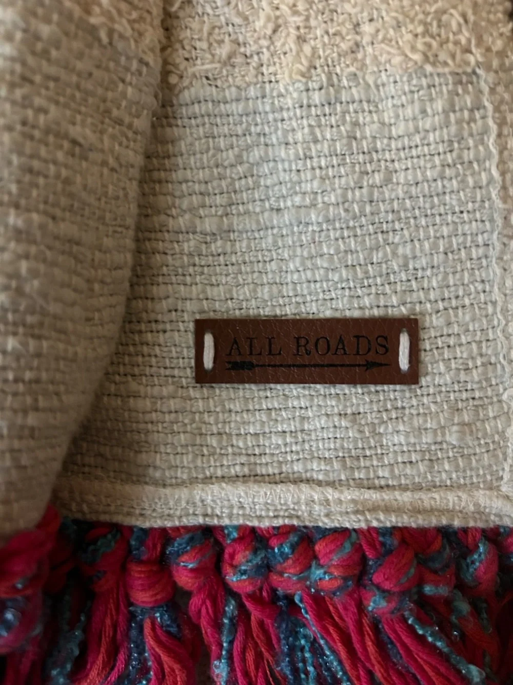 Anthropologie “All Roads” pillow and throw